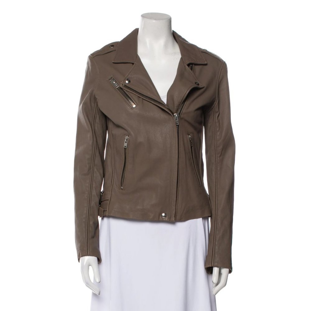 IRO Lamb Leather Biker Jacket